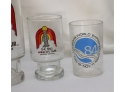 Vintage Worlds Fair Expo Shot Glasses  Drinking Barware