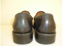 Gucci Black Leather Horse Buckle Bit Loafers Size 37