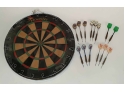 Vintage Bristle Dartboard Made In England With Darts, Very Good Condition, High Quality.