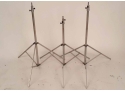 Lot Of 3 Pic Light Stands. These Are Medium/small Size 26 When Folded And 88 When Fully Extended