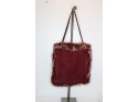 Velvet And Fur Purse Handbag Tote Bag