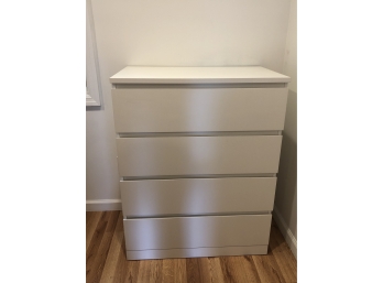 White Formica  Four Drawer Dresser Excellent Condition!