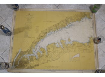 Long Island Sound - Western Part - 1964 Nautical Map Connecticut - New York