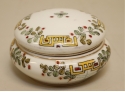 Vintage Asian Porcelain Vanity Trinket Covered Jar