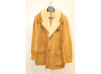 LaMatta Shearling Coat Jacket Made In Italy  Size L/XL (shearling15)