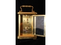 Vintage Mini French Brass Carriage Clock Made In France