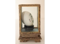 Vintage Chinese Hand Painted Egg In Display Case