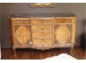 Antique Marble Top Buffet Chest