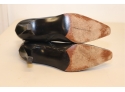Stuart Weitzman Black Leather Boots High Heels Size 9B