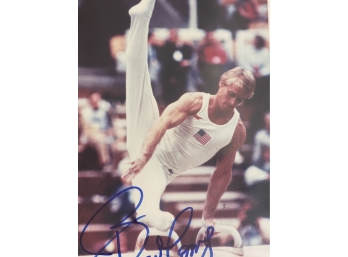 Autographed 8 X 10 Picture Bart Conner 1984 US Mens Olympic Gymnastics Team