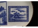Vintage Blue And White Japanese Plate