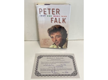 Autographed Copy Just One More Thing Stories From My Life Signed By Peter Falk W/ COA