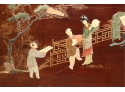 Vintage Japanese Wood Panel Wall Art