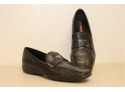 Prada Black Leather Loafers  Size 39 No Box