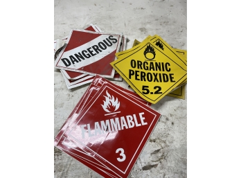 Hazardous Material DOT Stick On Placards