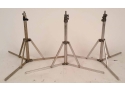 Lot Of 3 Pic Light Stands. These Are Small Size 14 When Folded And 50 When Fully Extended