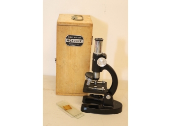 Vintage Monolux Microscope