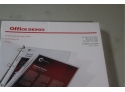 2 Sealed Packages Office Depot Non-glare Standard Weight Sheet Protectors