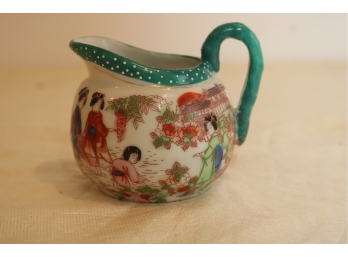 Antique Porcelain Chinese Hand Painted Creamer
