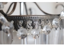 Vintage Glass And Crystal Chandelier Hanging Ceiling Light