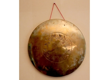 Vintage Chinese Brass Gong