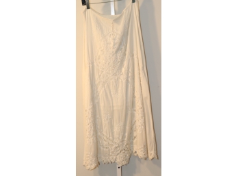 Da-Nang White Long Skirt Size S