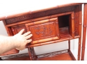 Vintage Asian Wooden Storage Chest Shelving Unit