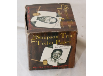 The OJ Simpson Trial Toilet Paper