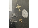 Christian Medals Finger Rosary Cross Pins