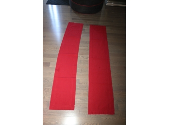 2 Red City Chic Table Runners