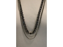 3 Strand Long Necklace