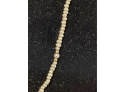 Pearl And 14k Gold Bead Necklace
