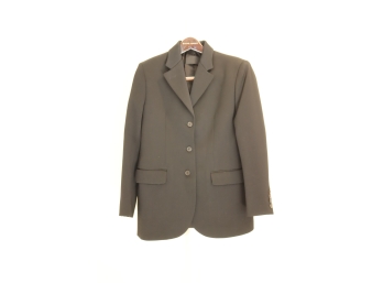 Black PRADA 3 Button Wool Blazer  Jacket Size 44