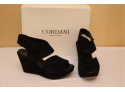 Cordani Black Suede Platform Shoes Size 35B