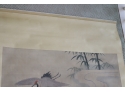 Vintage Japanese Wall Hanging Scroll