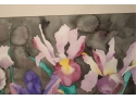 Framed Watercolor Floral Painting Signed Kimberly