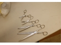 Set Of 4 Vintage Hoffritz Scissors  Sewing