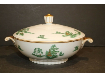 Vintage Narumi China MANCHU Round Covered Vegetable Bowl Occupied Japan