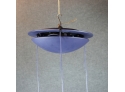 Ceiling Lamp, Glass And Metal, Three Bright Spots, 1991, Elma Electric, Manerbio, Italy.