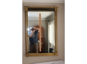 Vintage  Black And Gold Carved Pillars Wood Frame Mirror  (#2)