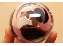 A. Modell Signed Glass Sphere Paperweight