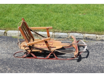 Vintage Parkleigh Sled W/ Seat Back Model 840 By Paris Mfg Co.