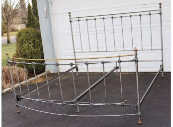 Vintage Iron And Brass Bed Frame