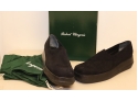 Robert Clergerie MOGLY Black Suede Slip On Shoes  Size 9AA NARROW
