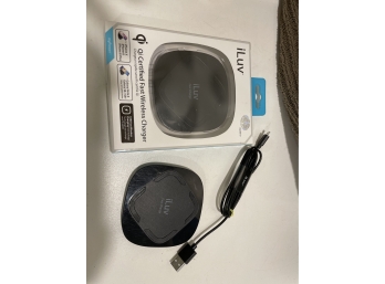 Pair Of ILuv Qi Certified Fast Wireless Chargers