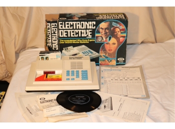 Vintage Electronic Detective 1979 Ideal Mystery Murder Game Complete
