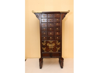 Vintage Rosewood Chinese ApothecaryCabinet