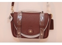New With Tags COACH Brown Leather Handbag Purse