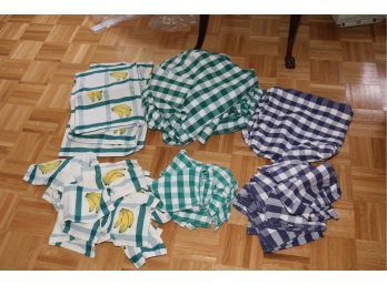 Vintage Picnic Table Cloths Placemats And Napkins