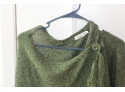 Ceasikery Green Sweater Poncho Cape